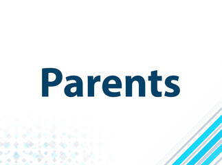 Parents Modern Flat Design Blue Abstract Background