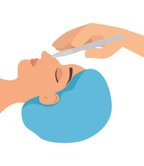 woman in plastic surgery