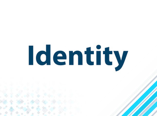 Identity Modern Flat Design Blue Abstract Background