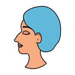 profile of woman with ugly nose and surgery cap