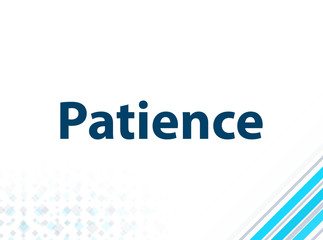 Patience Modern Flat Design Blue Abstract Background