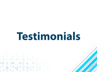 Testimonials Modern Flat Design Blue Abstract Background