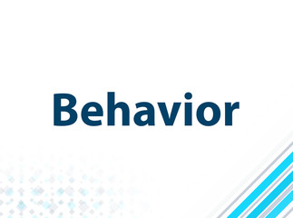 Behavior Modern Flat Design Blue Abstract Background