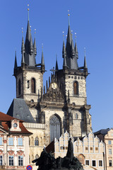 Fototapeta premium Gothic Tyn Cathedral in Prague , Czech Republic
