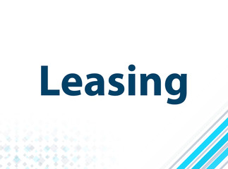 Leasing Modern Flat Design Blue Abstract Background