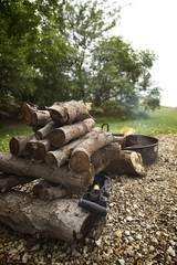 Wood Rack Camp Fire