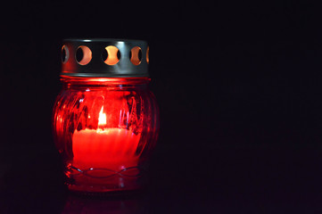 All Saints' Day candle