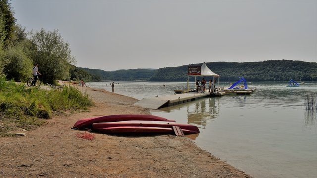 Lake du chalain France, boats watersports activities