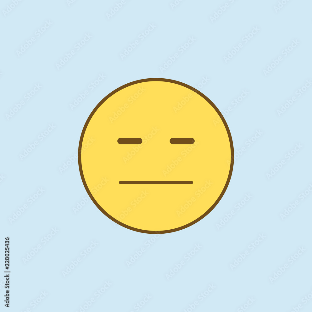 Poster mistrust 2 colored line icon. simple yellow and brown element illustration. mistrust concept outline