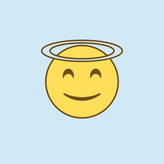 St 2 colored line icon. Simple yellow and brown element illustration. St concept outline symbol design from emoji set