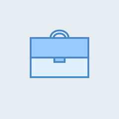 Briefcase Thin Line Vector Icon on the white background