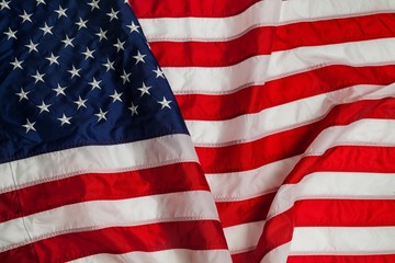 Closeup of the American Flag