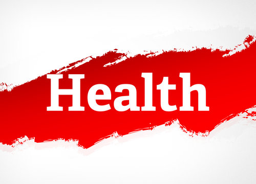 Health Red Brush Abstract Background Illustration