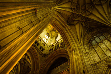interior of canterbury cathedral of canterbury england