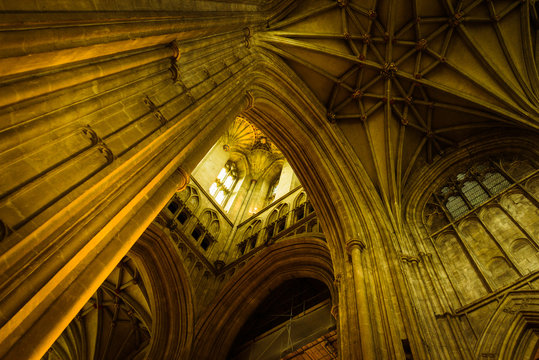 Interior Of Canterbury Cathedral Of Canterbury England