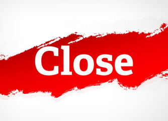 Close Red Brush Abstract Background Illustration