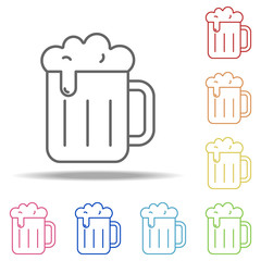 beer mug icon. Elements of Alcohol drink in multi colored icons. Simple icon for websites, web design, mobile app, info graphics