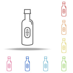 bottle of vodka icon. Elements of Alcohol drink in multi colored icons. Simple icon for websites, web design, mobile app, info graphics
