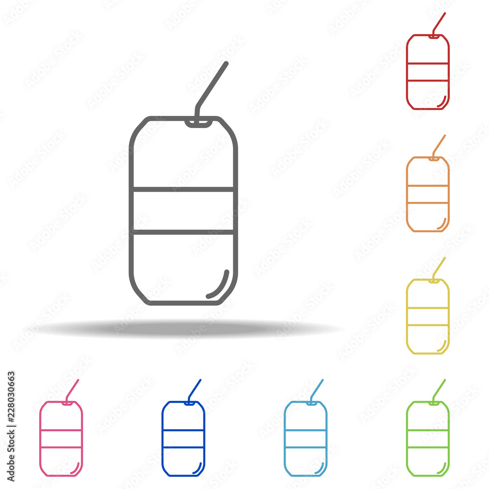 Poster can of coke icon. elements of alcohol drink in multi colored icons. simple icon for websites, web de