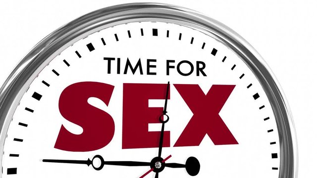 Time for Sex Romantic Passion Adult Pleasure Clock 3d Animation