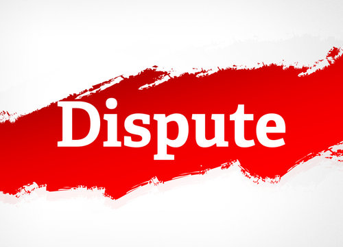 Dispute Red Brush Abstract Background Illustration