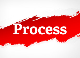 Process Red Brush Abstract Background Illustration