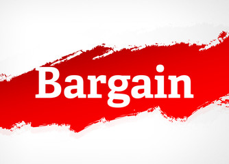 Bargain Red Brush Abstract Background Illustration