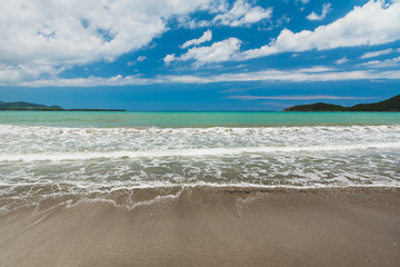 Caribbean sea in a tropical resort