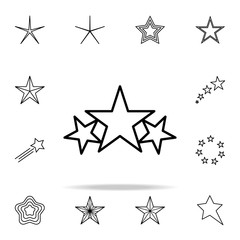 Obraz premium stars line icon. Web icons universal set for web and mobile