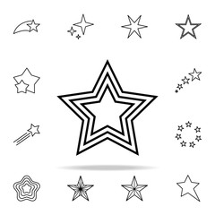 star line icon. Web icons universal set for web and mobile