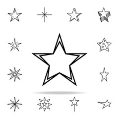 star line icon. Web icons universal set for web and mobile