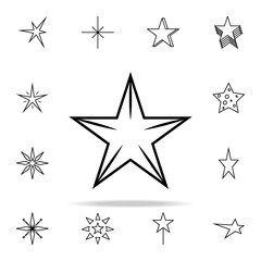 star line icon. Web icons universal set for web and mobile