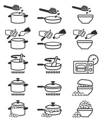 Changing raw corn kernels to popcorn by kitchenware in home.