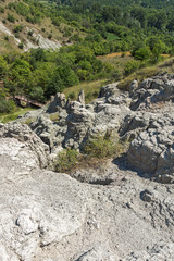 Rock formation The Stone Dolls of Kuklica near town of Kratovo, Republic of Macedonia