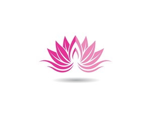 Beauty flower logo illustration