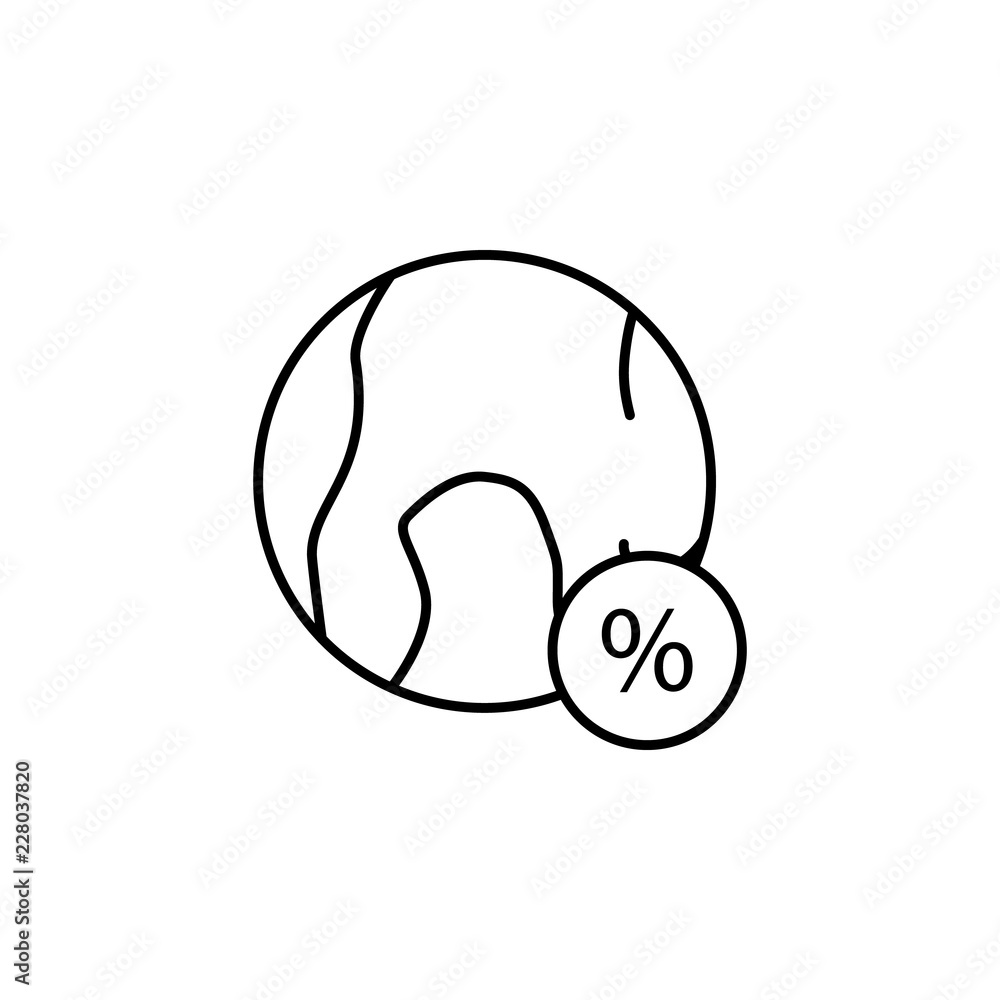 Poster bargains icon. element of cyber monday icon for mobile concept and web apps. thin line bargains icon