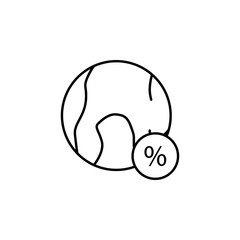 bargains icon. Element of cyber monday icon for mobile concept and web apps. Thin line bargains icon can be used for web and mobile