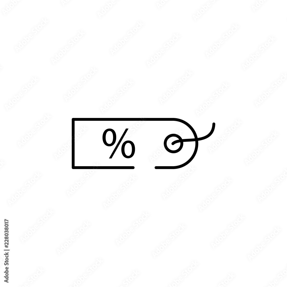 Poster sale tag icon. element of cyber monday icon for mobile concept and web apps. thin line sale tag icon