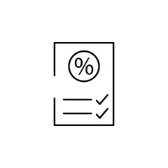 shopping list icon. Element of cyber monday icon for mobile concept and web apps. Thin line shopping list icon can be used for web and mobile