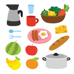 Kitchenware vector collection design