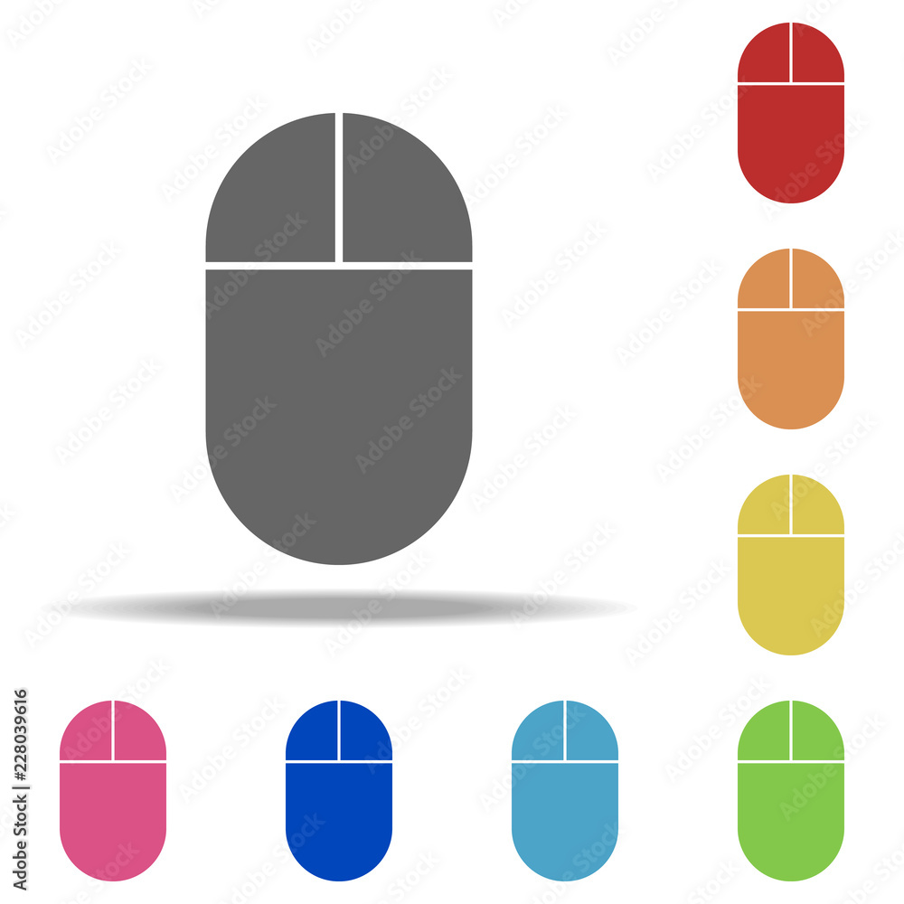 Aufkleber computer mouse icon. elements of web in multi color style icons. simple icon for websites, web desig