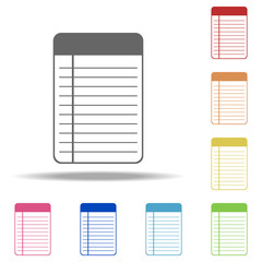 notebook icon. Elements of web in multi color style icons. Simple icon for websites, web design, mobile app, info graphics