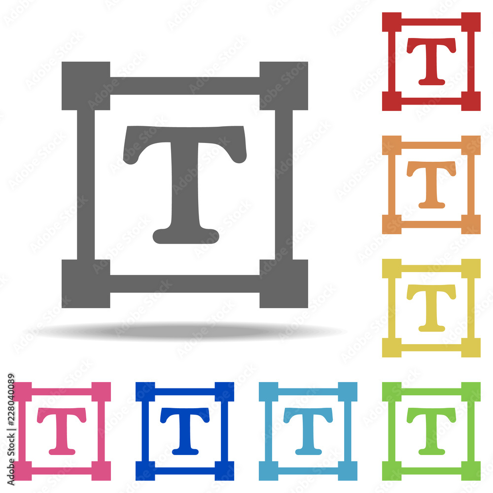 Aufkleber editing text sign icon. Elements of web in multi color style icons. Simple icon for websites, web design, mobile app, info graphics