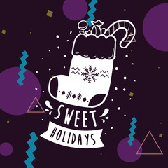 Merry Christmas typography.