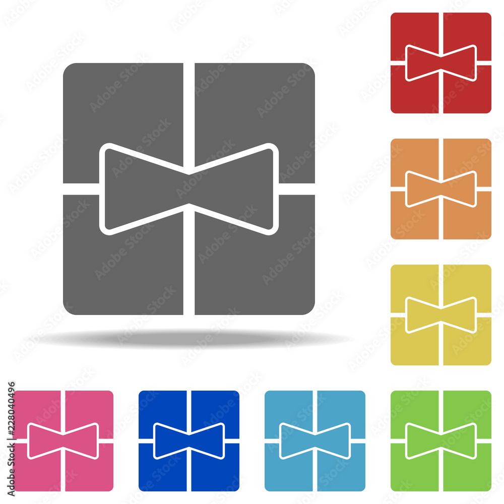 Poster gift icon. elements of web in multi color style icons. simple icon for websites, web design, mobile 