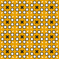 Background with abstract flower. Seamless floral pattern