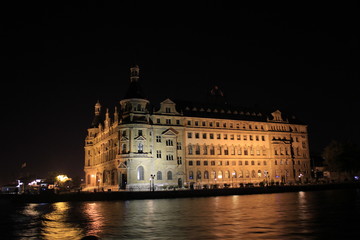 Istanbul ferry and Haydarpasa railway station. Istanbul Haydarpasa Terminal