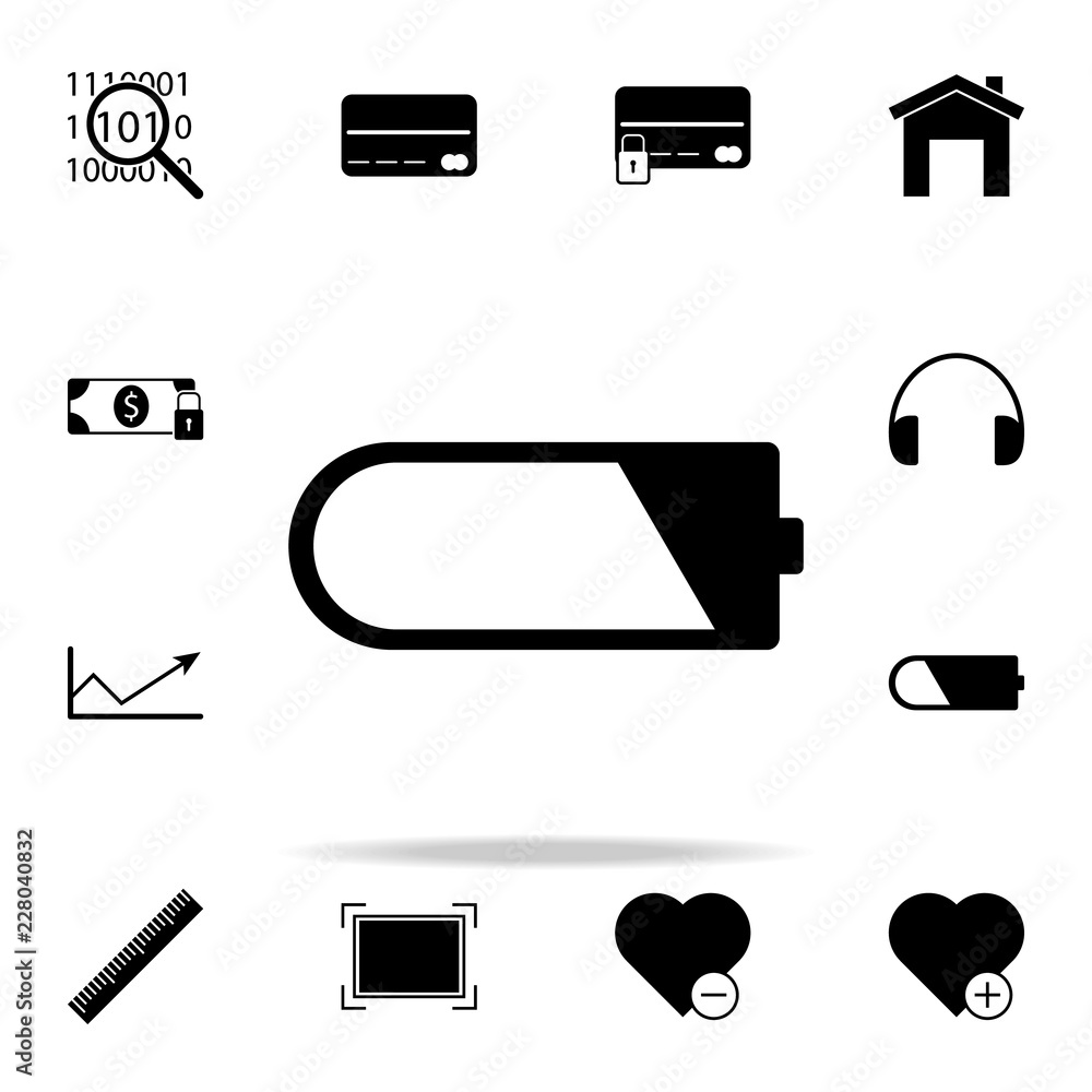 Aufkleber charged battery icon. web icons universal set for web and mobile