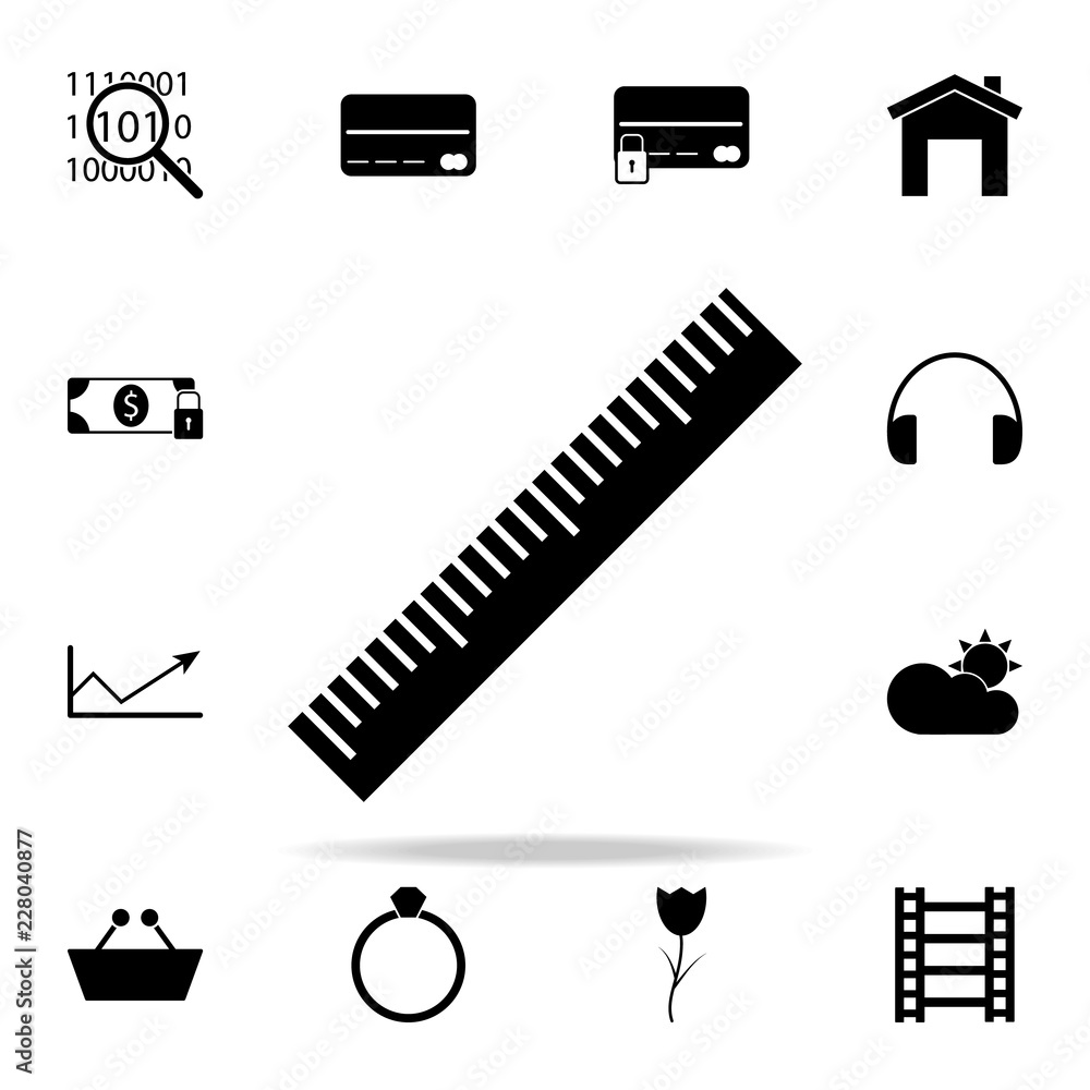Poster ruler icon. web icons universal set for web and mobile