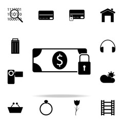 dollar lock icon. web icons universal set for web and mobile